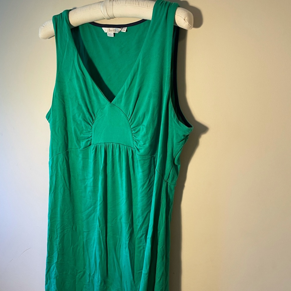 Boden green knit tank dress size 16